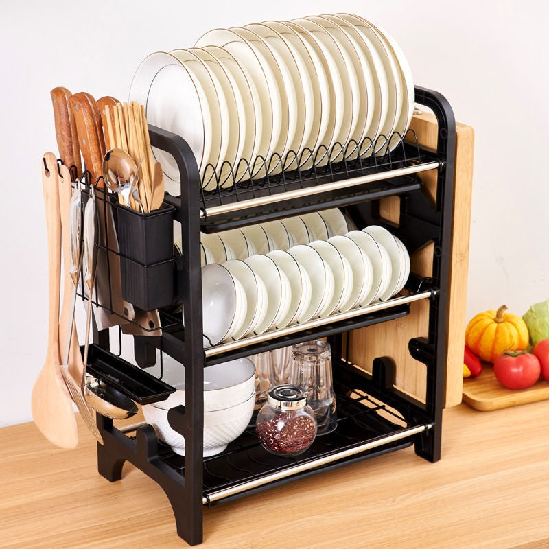 Bowl And Dish Multi-functional Kitchen Storage Knife Bowl And Chopsticks Storage Box Plate Rack