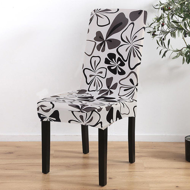 Printed dining chair cover