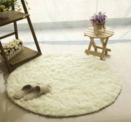 Fluffy Round Rug Carpets For Living Room Decor