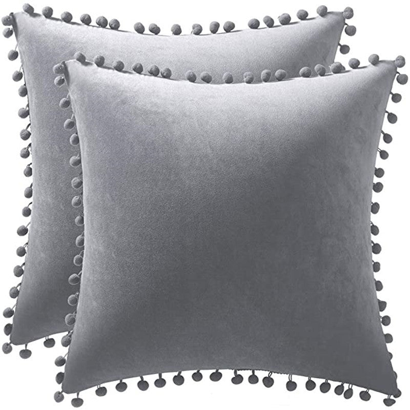 Wind Velvet Solid Color Cushion Cover For Office