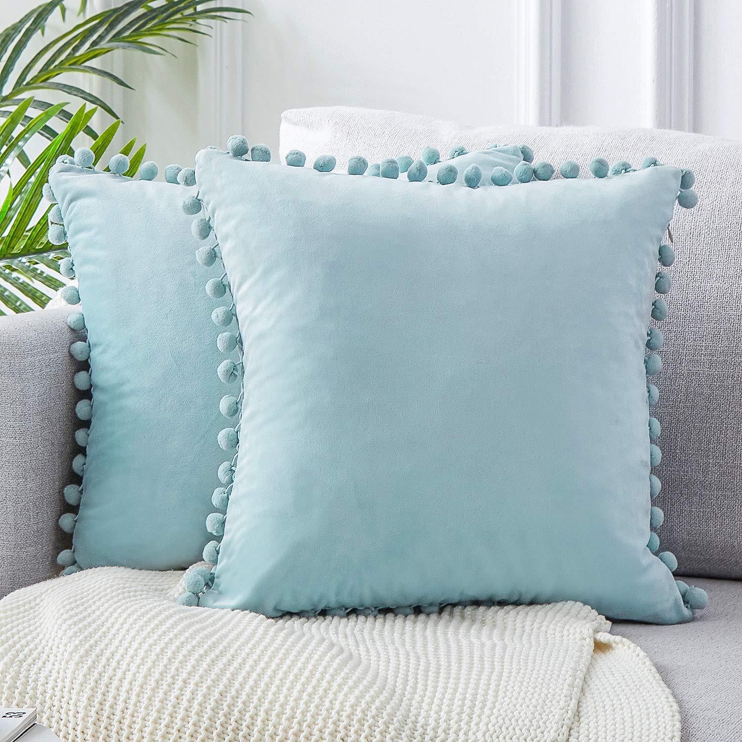 Wind Velvet Solid Color Cushion Cover For Office