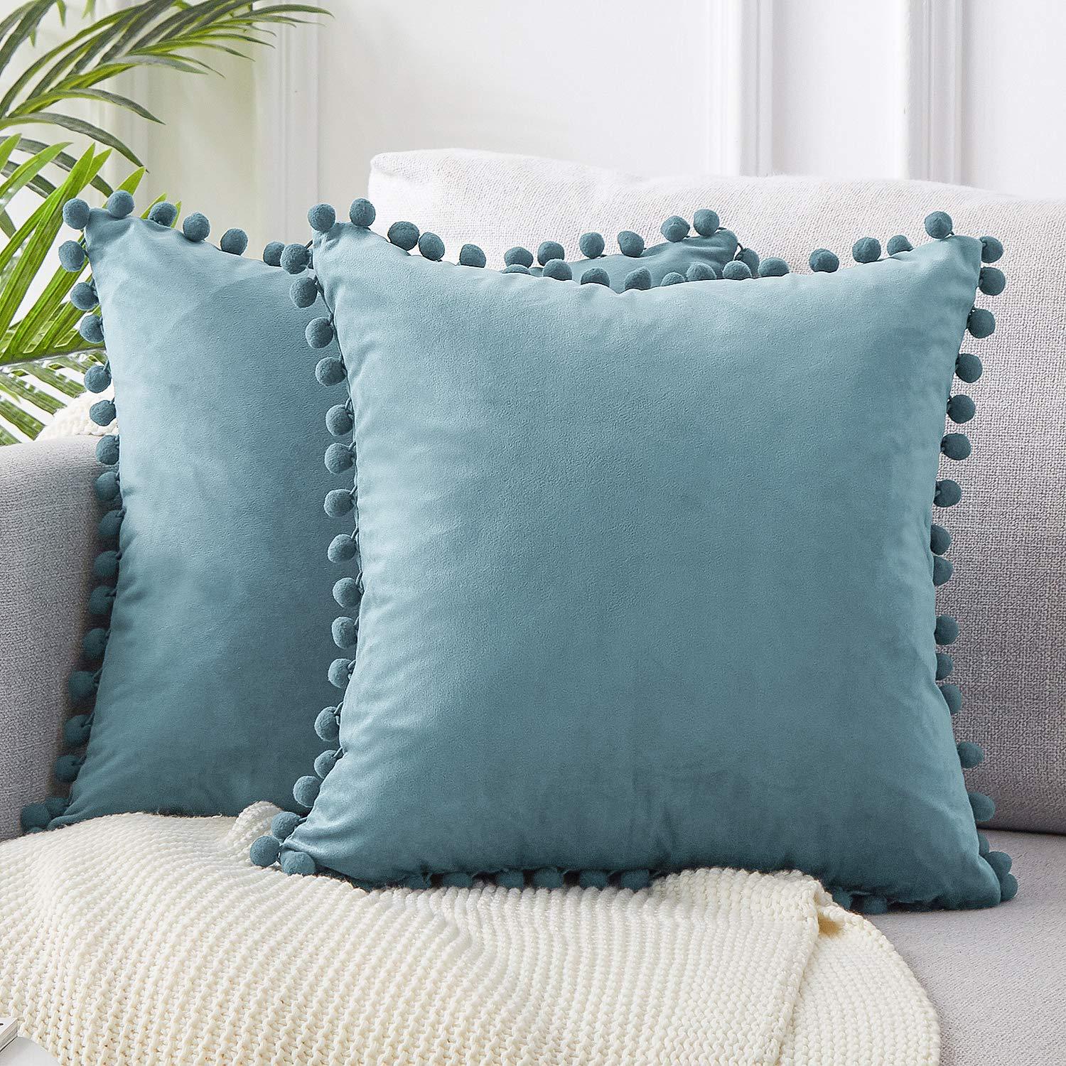 Wind Velvet Solid Color Cushion Cover For Office