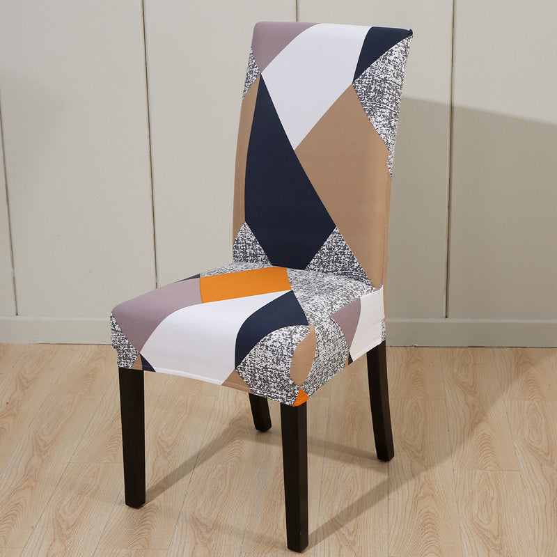 Printed Elastic Chair Cover Household Anti-Fouling Chair Cover