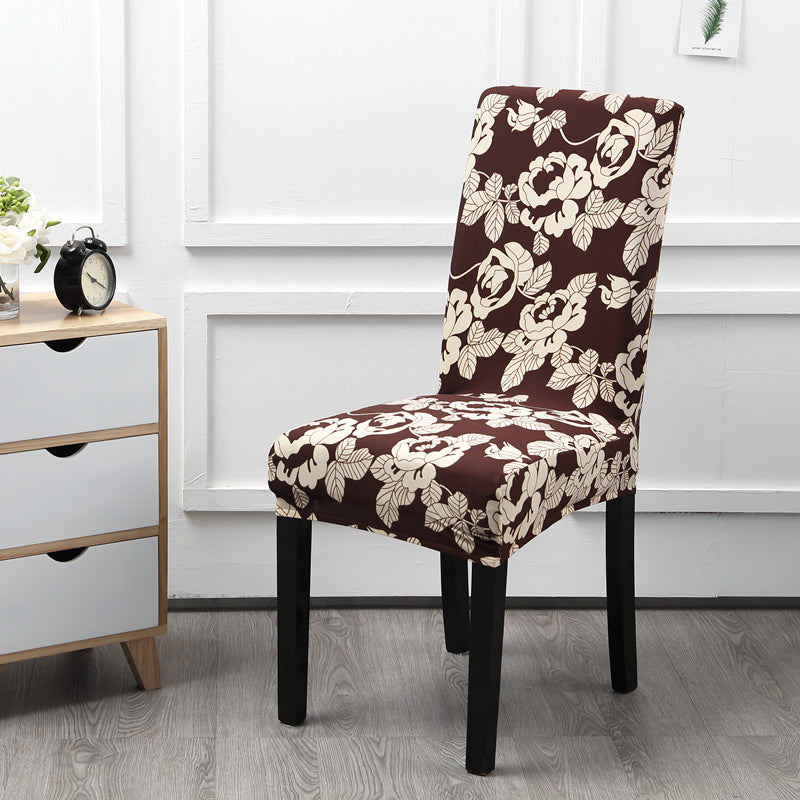 Printed Elastic Chair Cover Household Anti-Fouling Chair Cover