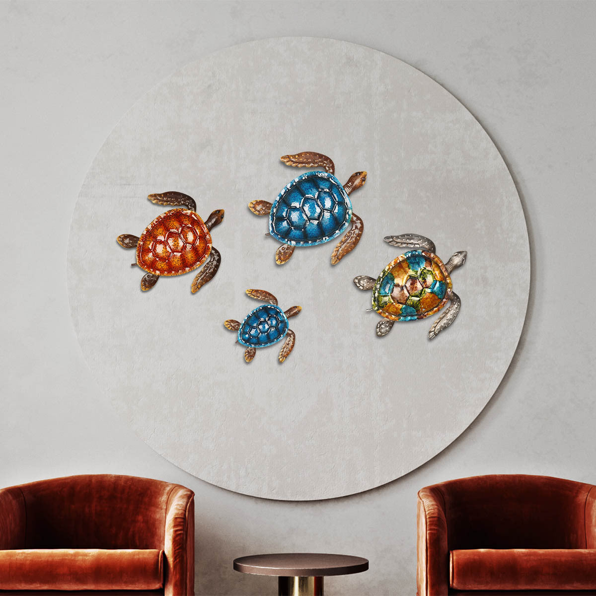 Creative Interior Turtle Wall Art Decoration