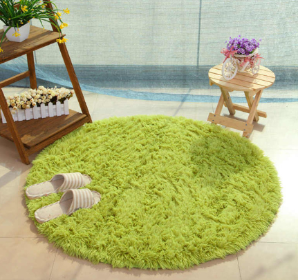 Fluffy Round Rug Carpets For Living Room Decor