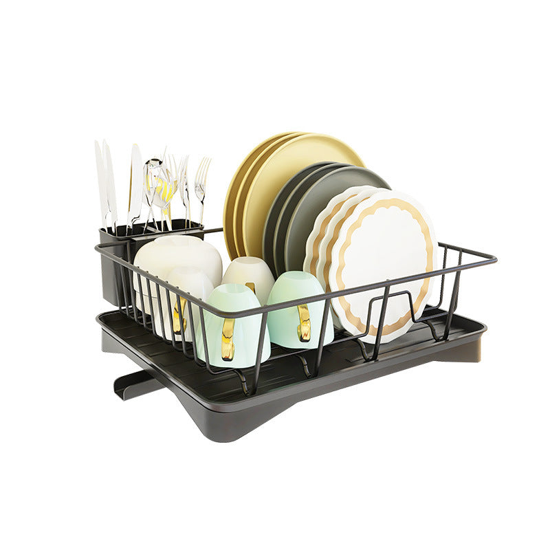 Kitchen Sink Countertop Draining Bowl Rack Storage