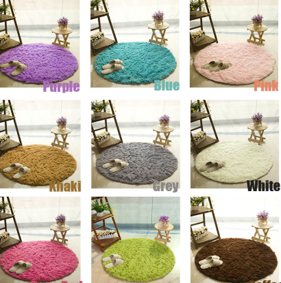 Fluffy Round Rug Carpets For Living Room Decor