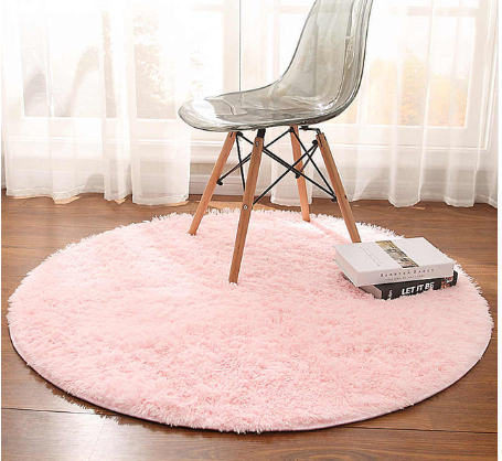 Fluffy Round Rug Carpets For Living Room Decor