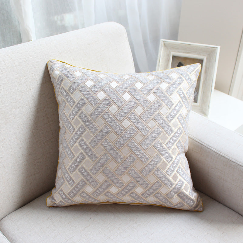 Chenille jacquard throw pillow