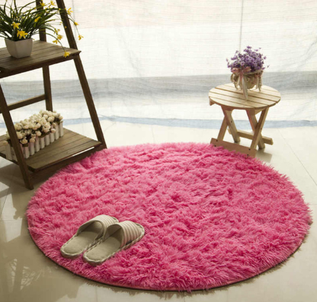 Fluffy Round Rug Carpets For Living Room Decor