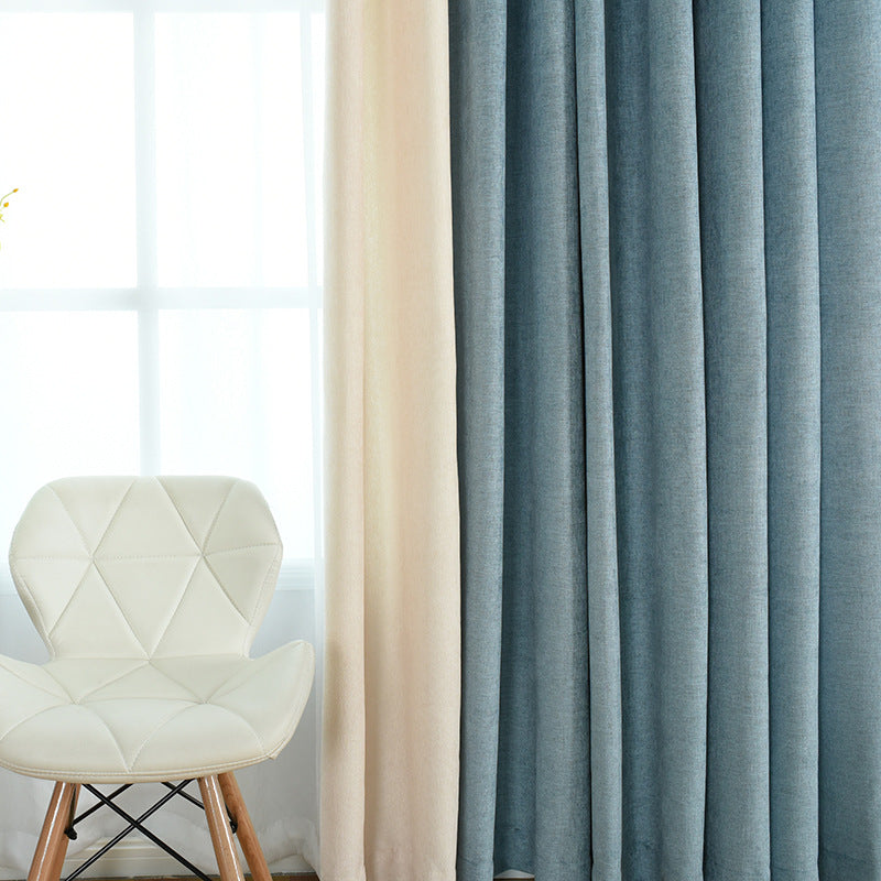 Solid Chenille Blackout Curtains