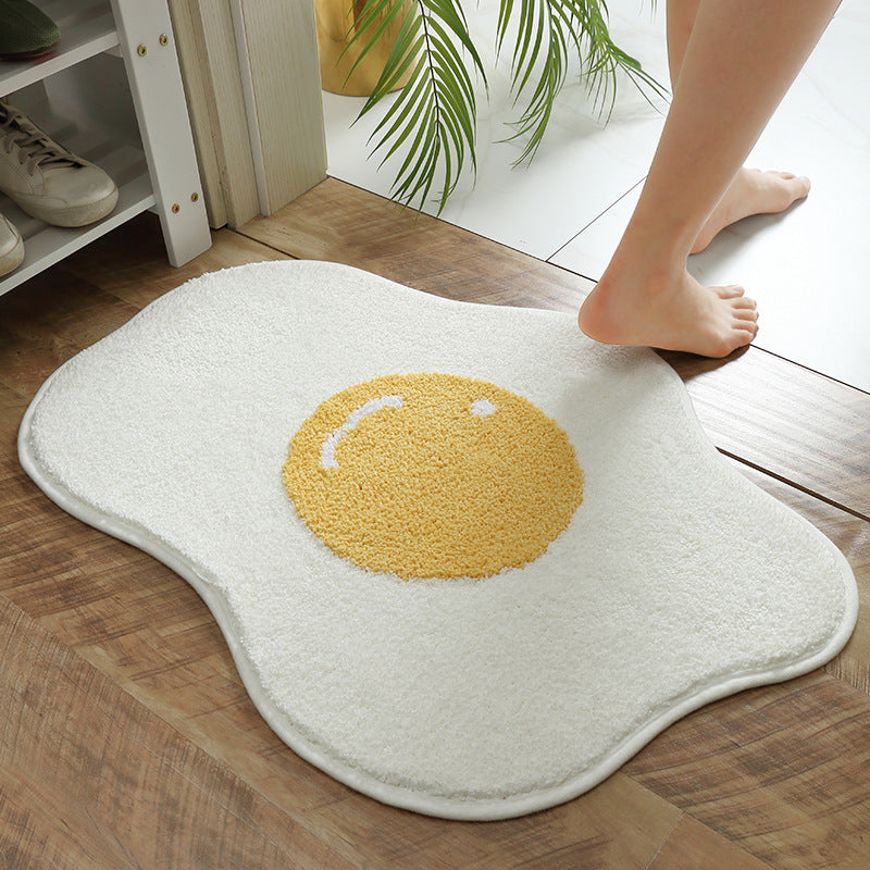 Funny Egg Entrance Carpet Hallway Bathroom Rug