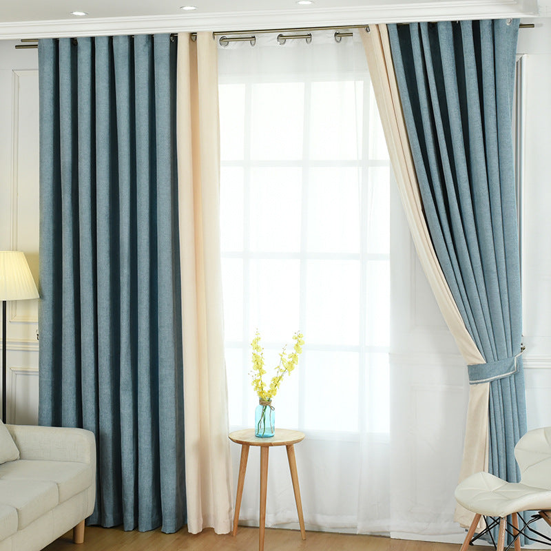 Solid Chenille Blackout Curtains