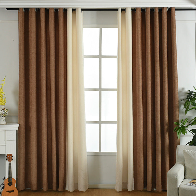 Solid Chenille Blackout Curtains