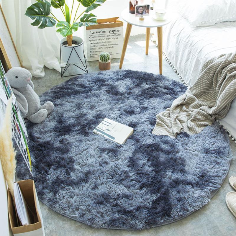 Fluffy Round Rug Carpets For Living Room Decor