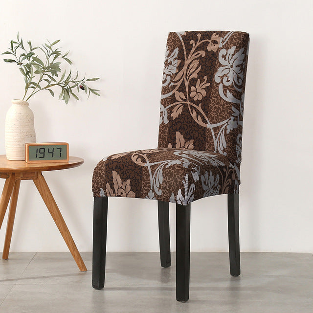 Printed dining chair cover