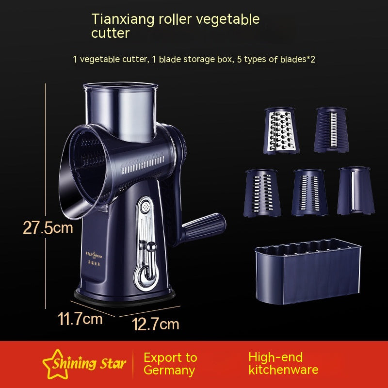 Multi-function Vegetable Chopper Hand Roller Grater Slicer Potato Grater Shredded Vegetable Cutter