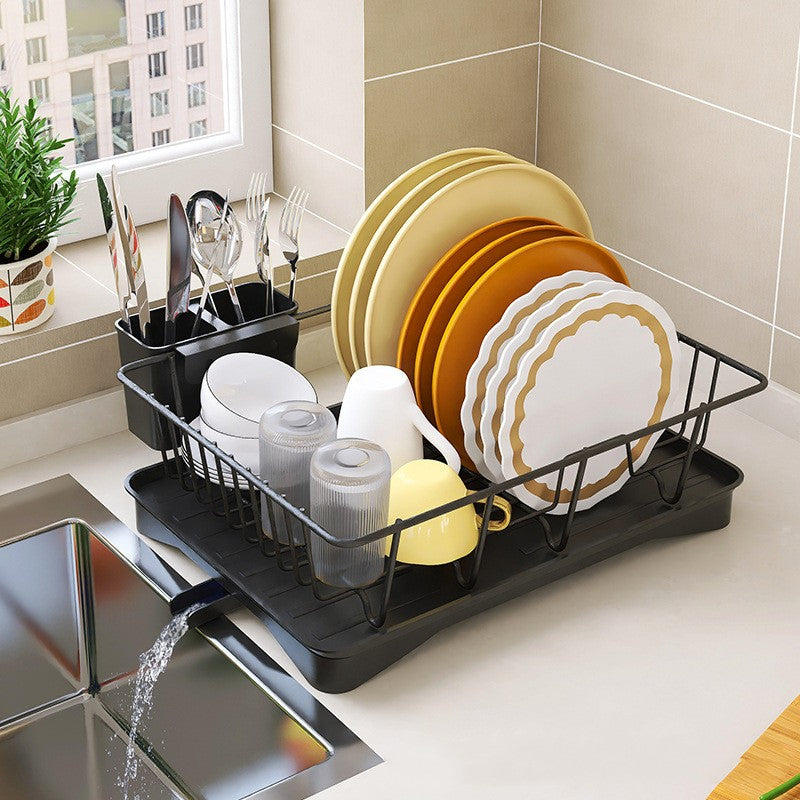 Kitchen Sink Countertop Draining Bowl Rack Storage