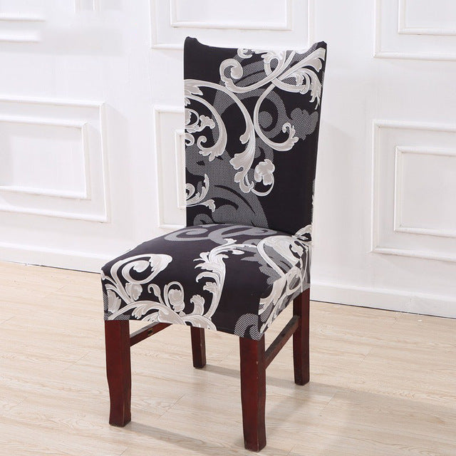 Printed dining chair cover