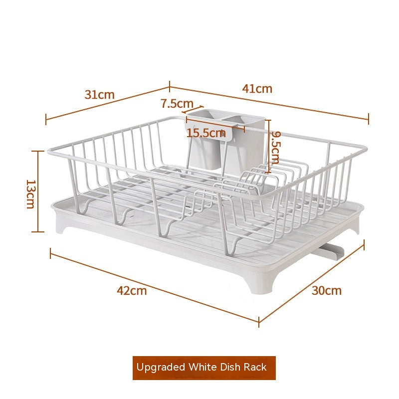 Kitchen Sink Countertop Draining Bowl Rack Storage