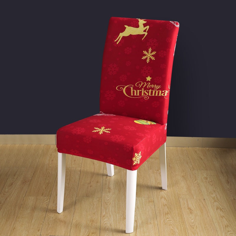 Home Christmas One-piece Chair Cover Hotel Office Dining Chair Cover Cover